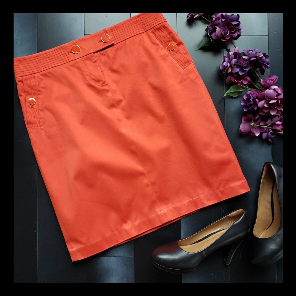 J.Crew Sateen Sailor Pencil Skirt